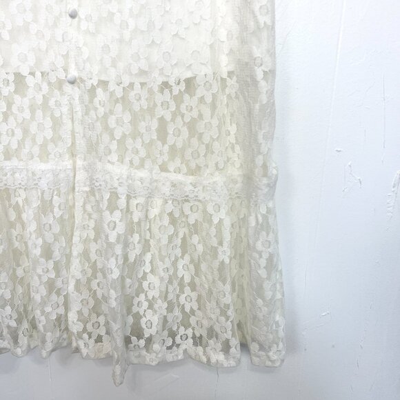 NWT Stitch Fix Heatherly Ivory White Floral Lace Midi Dress 2X - Picture 4 of 6